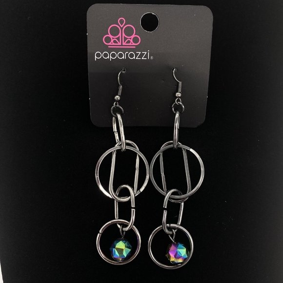 Paparazzi Fashion Jewelry Park Avenue Princess Multicolor Hook Earrings - Picture 1 of 3